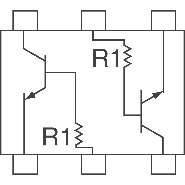 DDC114TU-7-F Diodes Incorporated  Transistors - Bipolar (BJT) - Arrays Pre-Biased